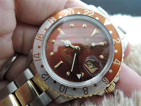 rolex gmt two tone 16753|nipple dial.